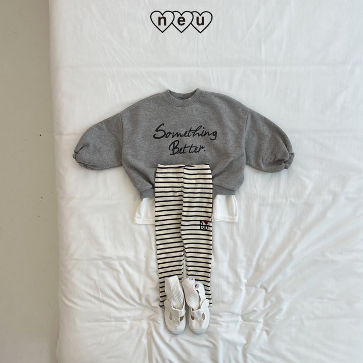 Neu - Korean Children Fashion - #littlefashionista - Ribbed Stripe Leggings - 6