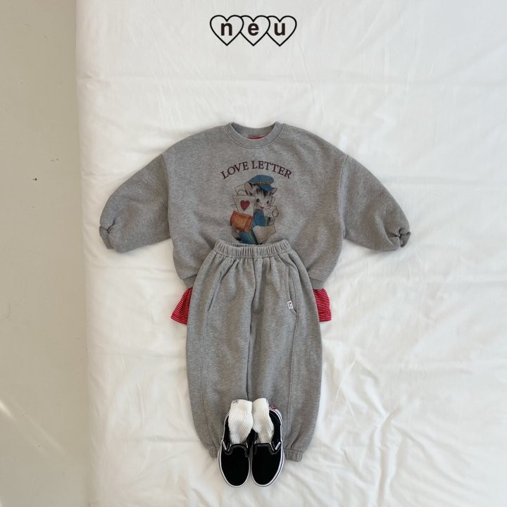 Neu - Korean Children Fashion - #minifashionista - Love Letter Sweatshirts - 4