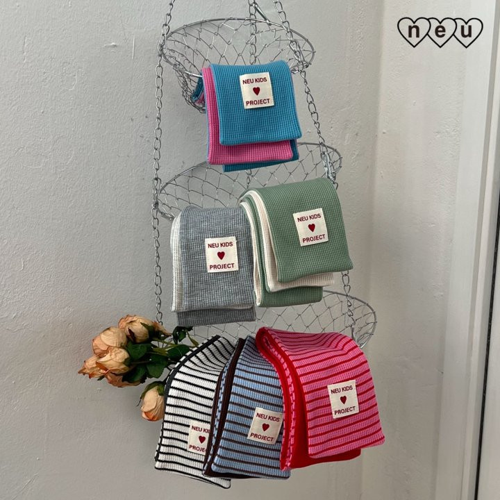 Neu - Korean Children Fashion - #stylishchildhood - Waffle Double-sided Muffler - 11