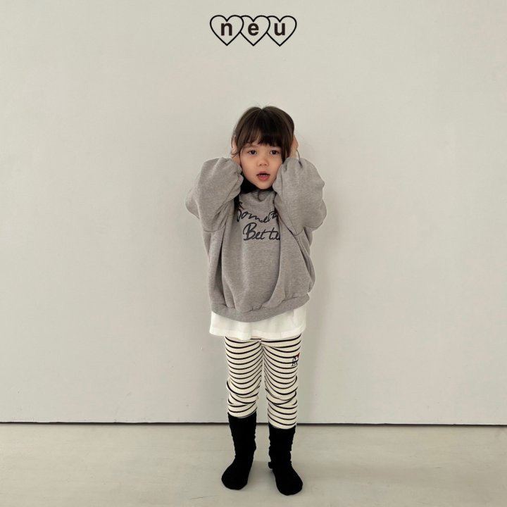 Neu - Korean Children Fashion - #todddlerfashion - Ribbed Stripe Leggings - 10