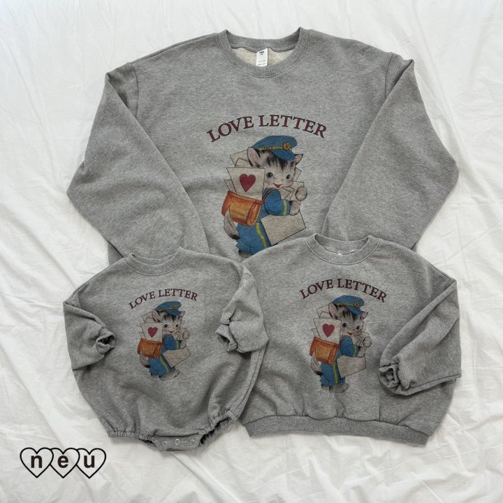 Neu - Korean Women Fashion - #momslook - Love Letter Sweatshirts MOM - 3