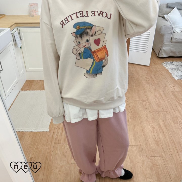 Neu - Korean Women Fashion - #shopsmall - Love Letter Sweatshirts MOM - 11