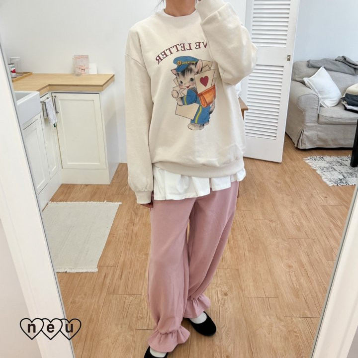 Neu - Korean Women Fashion - #shopsmall - Love Letter Sweatshirts MOM - 9