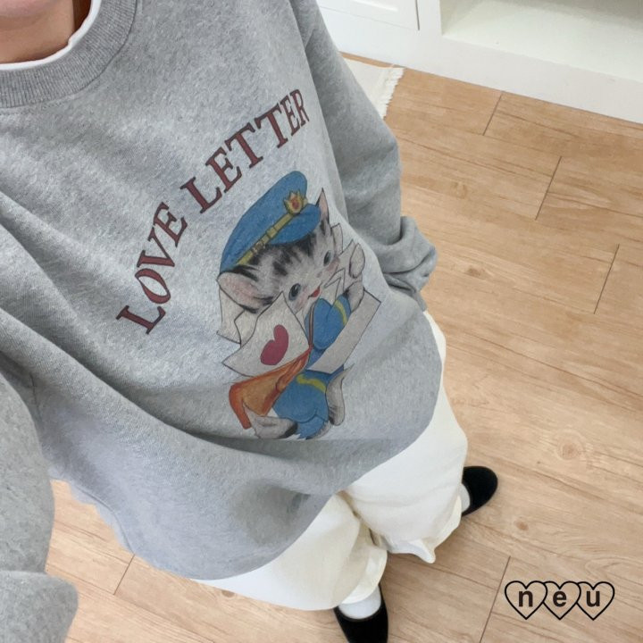 Neu - Korean Women Fashion - #thatsdarling - Love Letter Sweatshirts MOM - 12