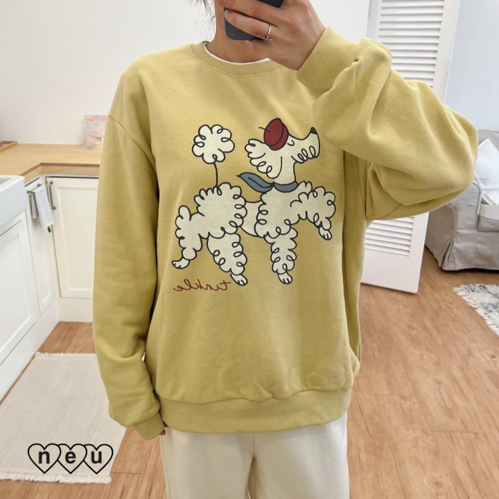 Neu - Korean Women Fashion - #thelittlethings - Poodle Sweatshirts MOM - 12