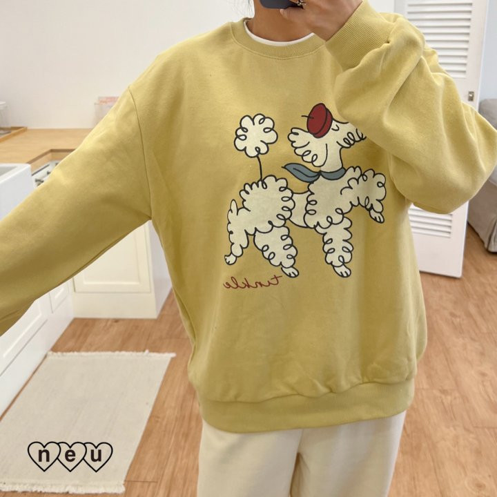 Neu - Korean Women Fashion - #momslook - Poodle Sweatshirts MOM - 4