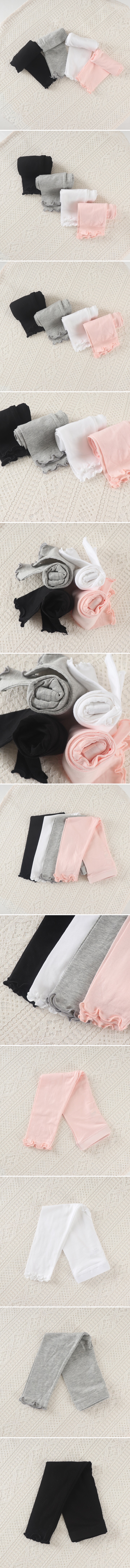 New Pierrot - Korean Children Fashion - #discoveringself - Modal Frill Leggings