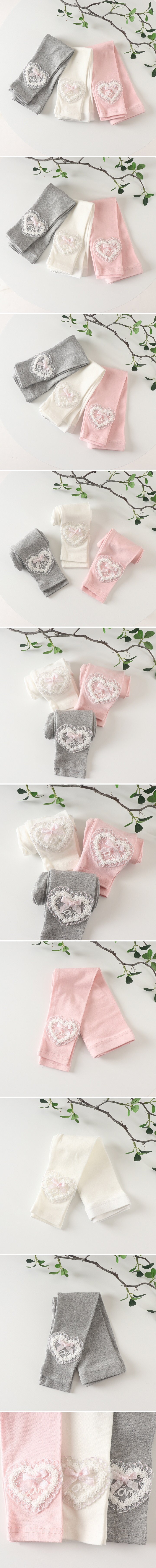 New Pierrot - Korean Children Fashion - #toddlerclothing - Heart Leggings