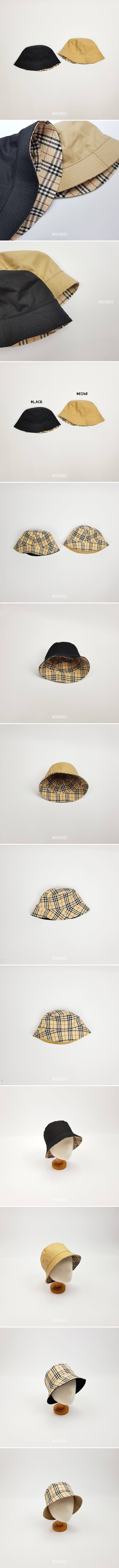 New World - Korean Baby Fashion - #babyfashion - Double-Sided Check Hat (Kids)
