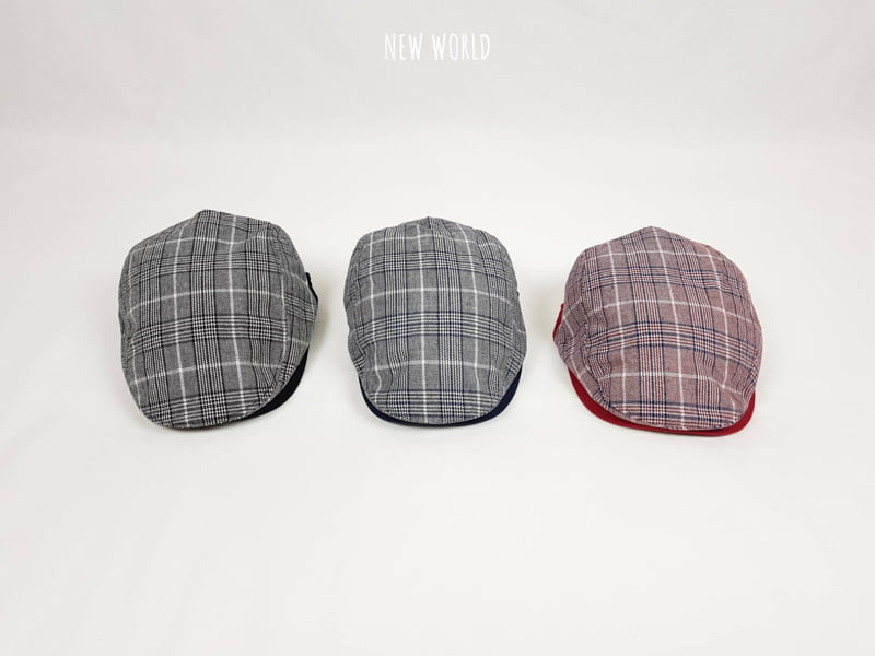 New World - Korean Children Fashion - #childrensboutique - Check Hunting Cap