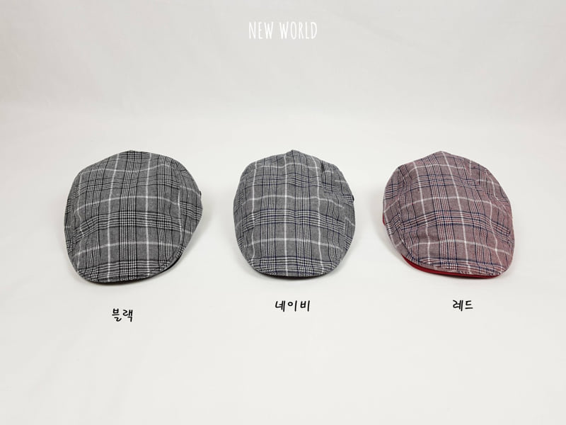 New World - Korean Children Fashion - #designkidswear - Check Hunting Cap - 2