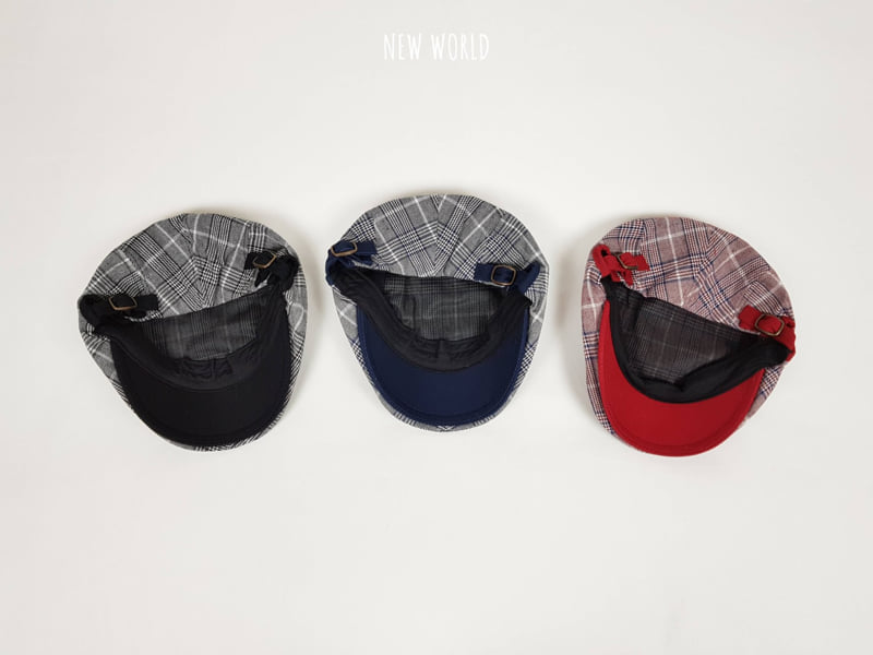 New World - Korean Children Fashion - #discoveringself - Check Hunting Cap - 3
