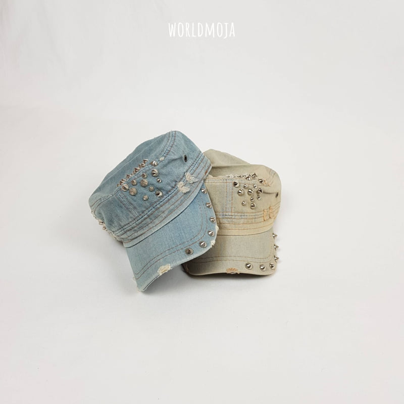 New World - Korean Children Fashion - #fashionkids - Blue Washing Military Cap - 3