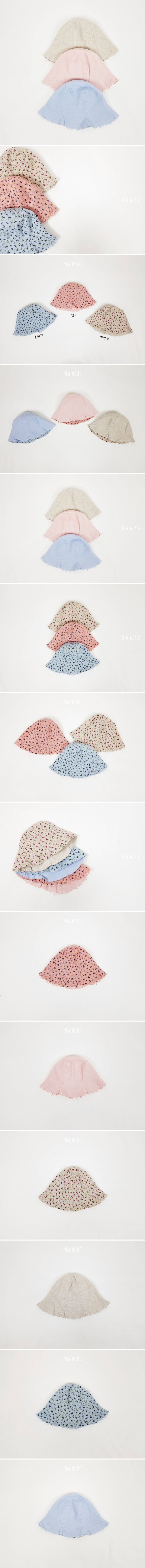 New World - Korean Children Fashion - #kidsstore - Flower Double-Sided Hat