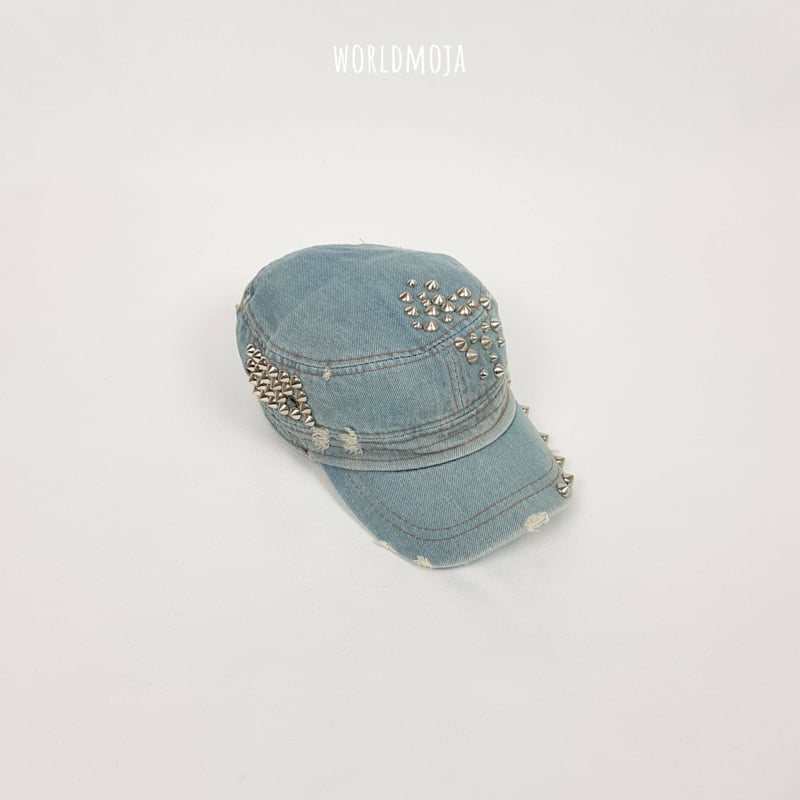 New World - Korean Children Fashion - #prettylittlegirls - Blue Washing Military Cap - 11