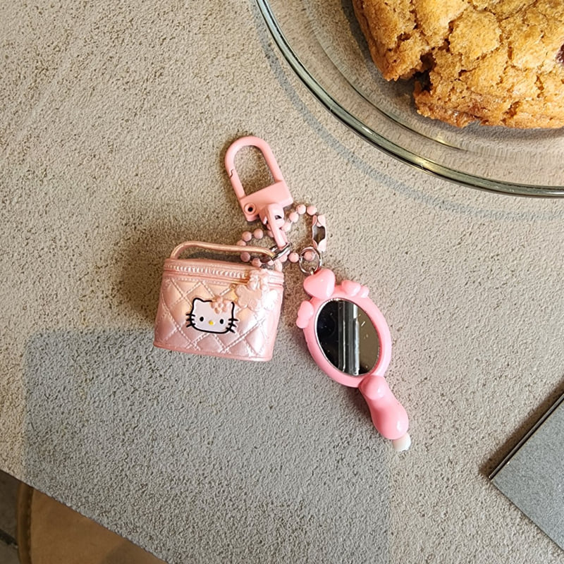 Newerly - Korean Women Fashion - #momslook - Cat Pinkbag Mini Keyring - 2