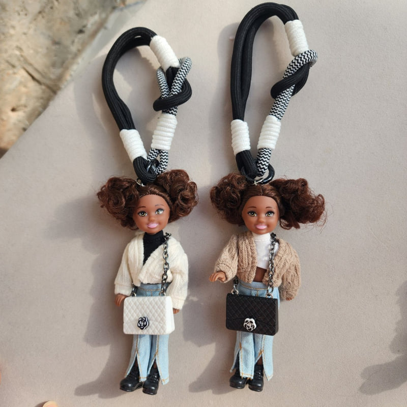Newerly - Korean Women Fashion - #momslook - Cardigan Dumble Doll Keyring