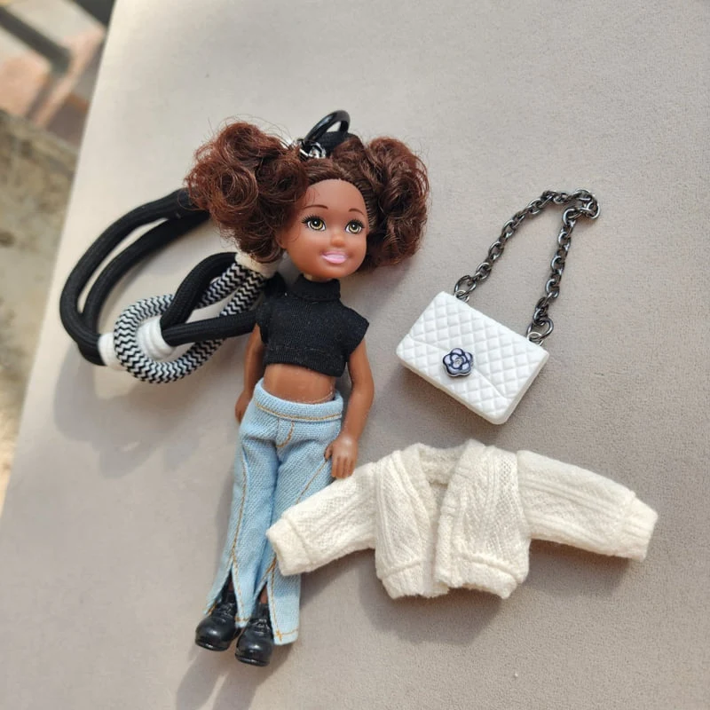 Newerly - Korean Women Fashion - #momslook - Cardigan Dumble Doll Keyring - 3