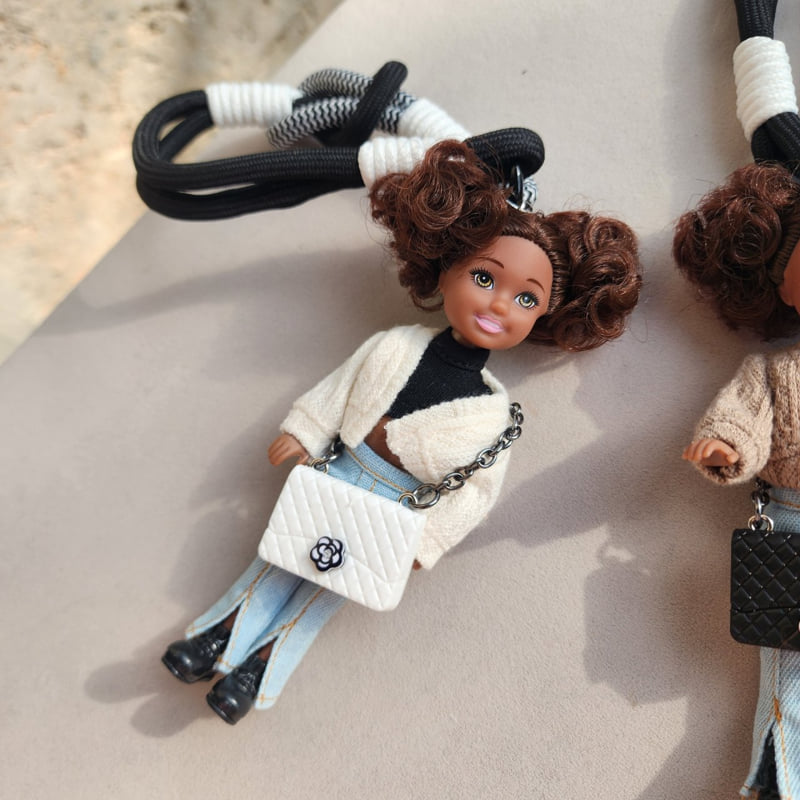 Newerly - Korean Women Fashion - #momslook - Cardigan Dumble Doll Keyring - 4