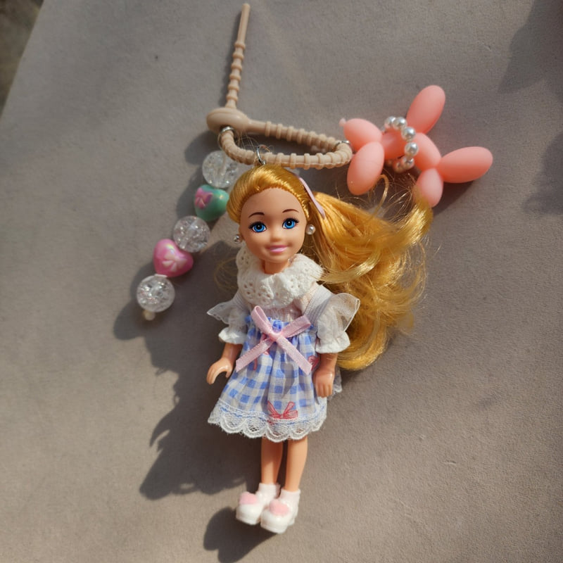 Newerly - Korean Women Fashion - #momslook - Blooming One-piece Doll Keyring - 2