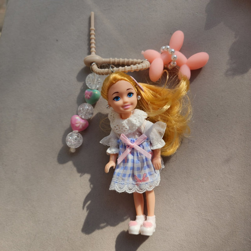 Newerly - Korean Women Fashion - #momslook - Blooming One-piece Doll Keyring - 3