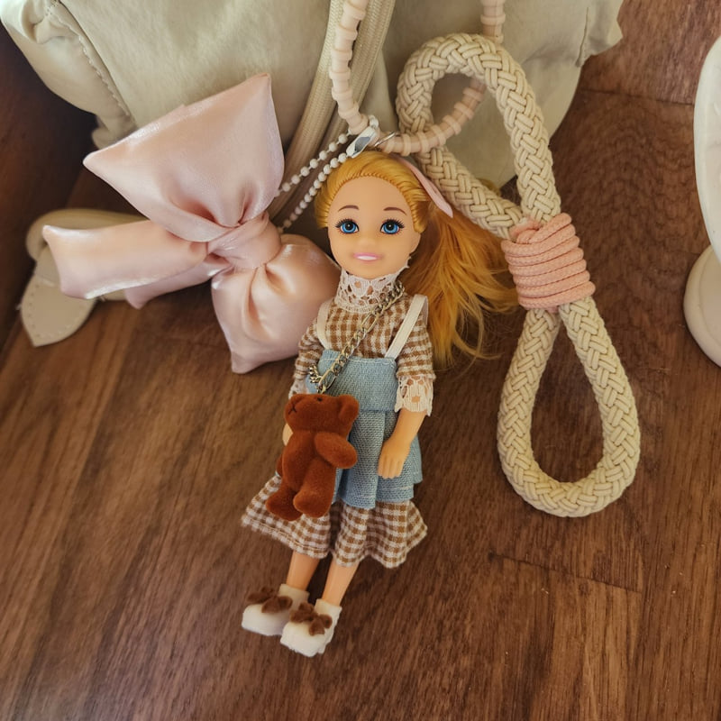 Newerly - Korean Women Fashion - #womensfashion - Bear One-piece Blonde Mimi Keyring - 4