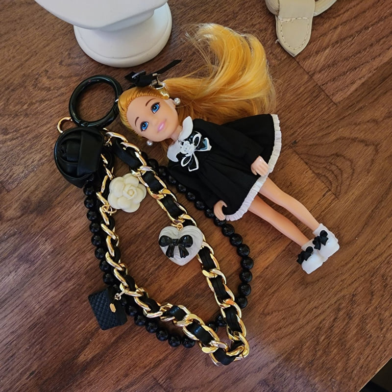 Newerly - Korean Women Fashion - #momslook - Coco Chain Strap Keyring - 3