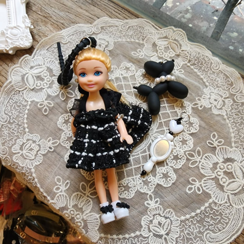 Newerly - Korean Women Fashion - #momslook - Tweed One-piece Doll Keyring - 2