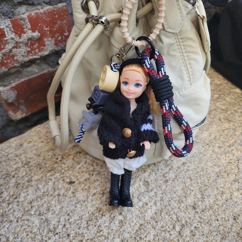 Newerly - Korean Women Fashion - #momslook - Hood Knit Boots Mimi Keyring - 2