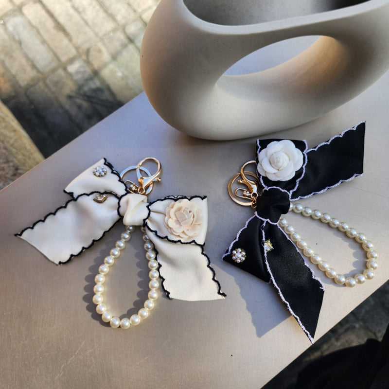 Newerly - Korean Women Fashion - #momslook - Corsage Ribbon Keyring