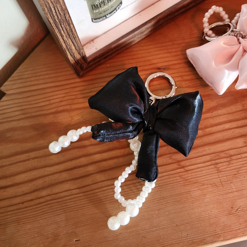 Newerly - Korean Women Fashion - #pursuepretty - Ribbon Padding Keyring - 3