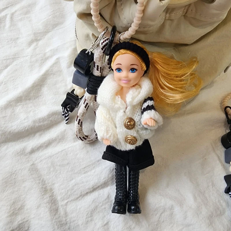 Newerly - Korean Women Fashion - #pursuepretty - Hood Knit Boots Mimi Keyring - 2