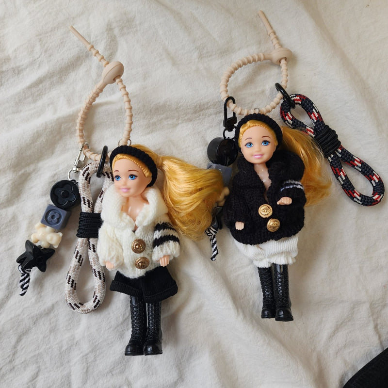 Newerly - Korean Women Fashion - #vintagekidsstyle - Hood Knit Boots Mimi Keyring