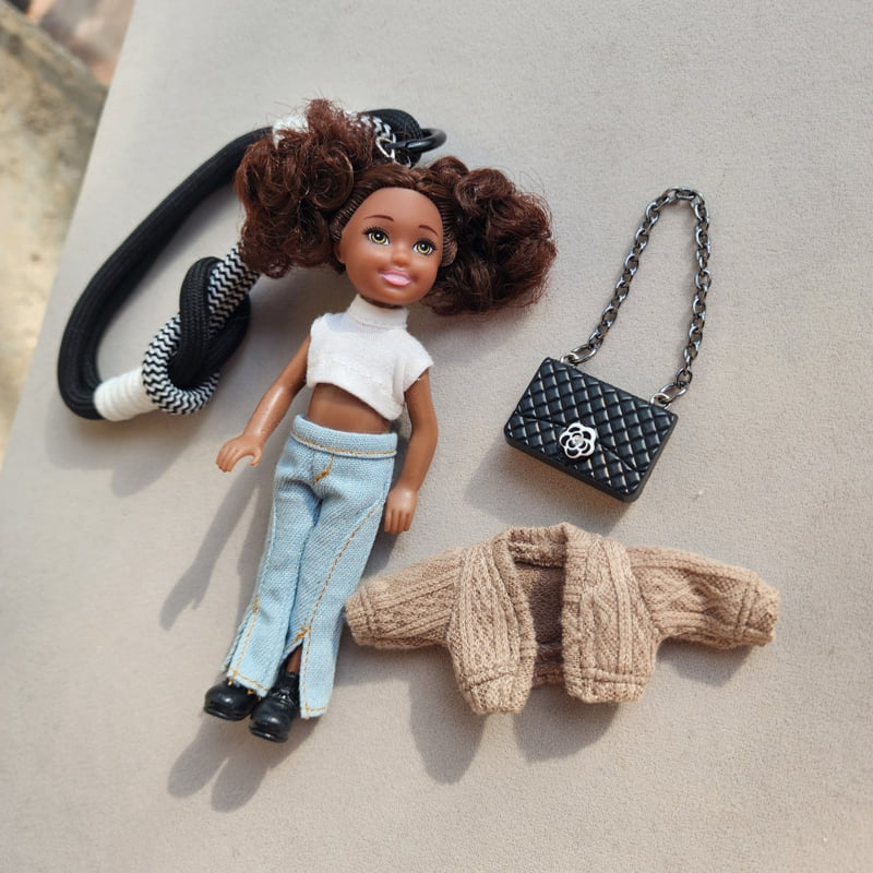 Newerly - Korean Women Fashion - #womensfashion - Cardigan Dumble Doll Keyring - 2