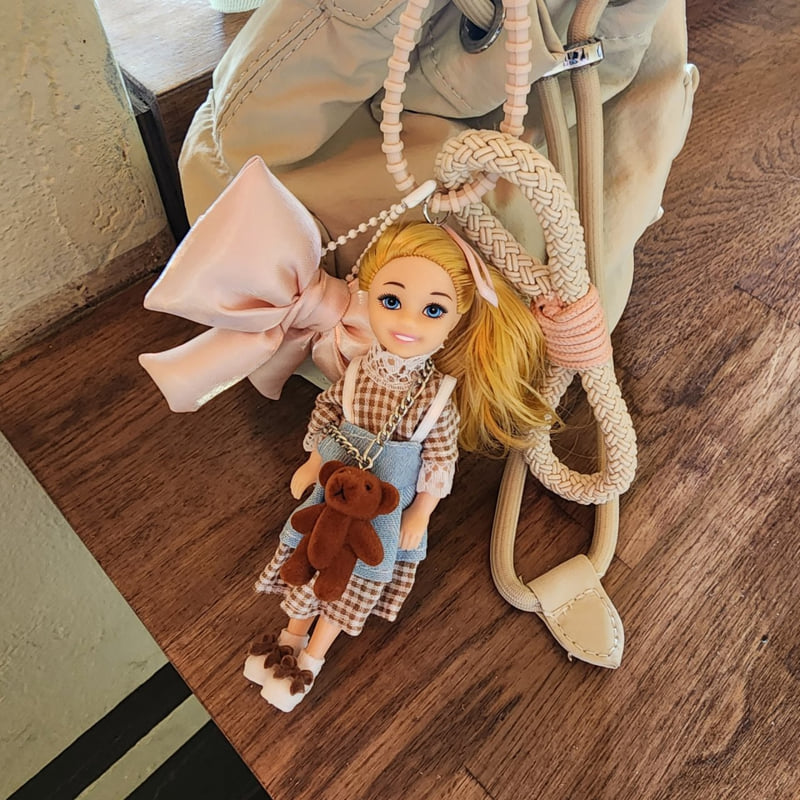 Newerly - Korean Women Fashion - #womensfashion - Bear One-piece Blonde Mimi Keyring