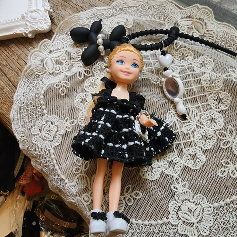 Newerly - Korean Women Fashion - #womensfashion - Tweed One-piece Doll Keyring
