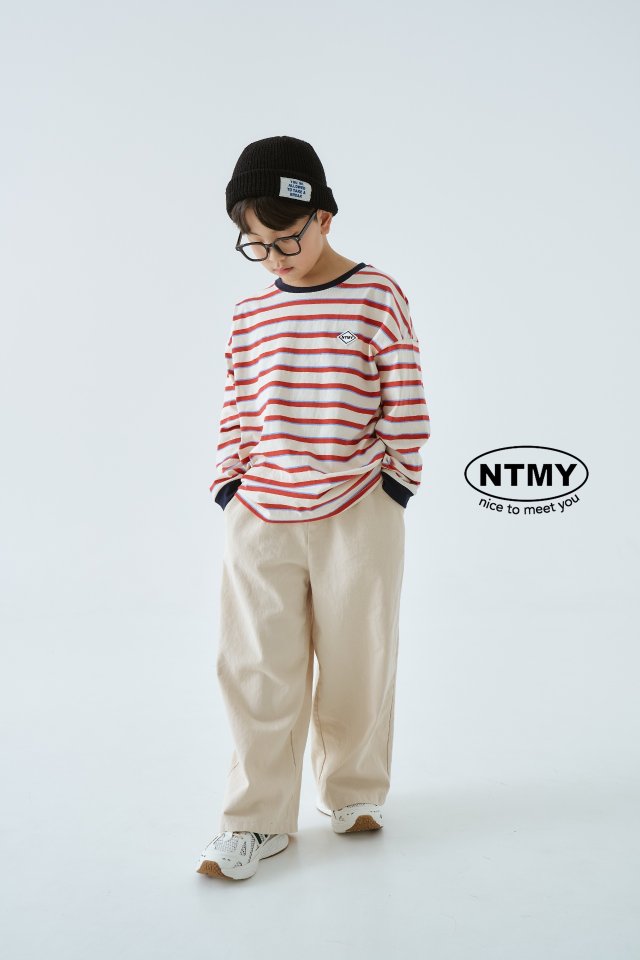 Nice To Meet You - Korean Children Fashion - #Kfashion4kids - NT Mark Stripe Tee - 10