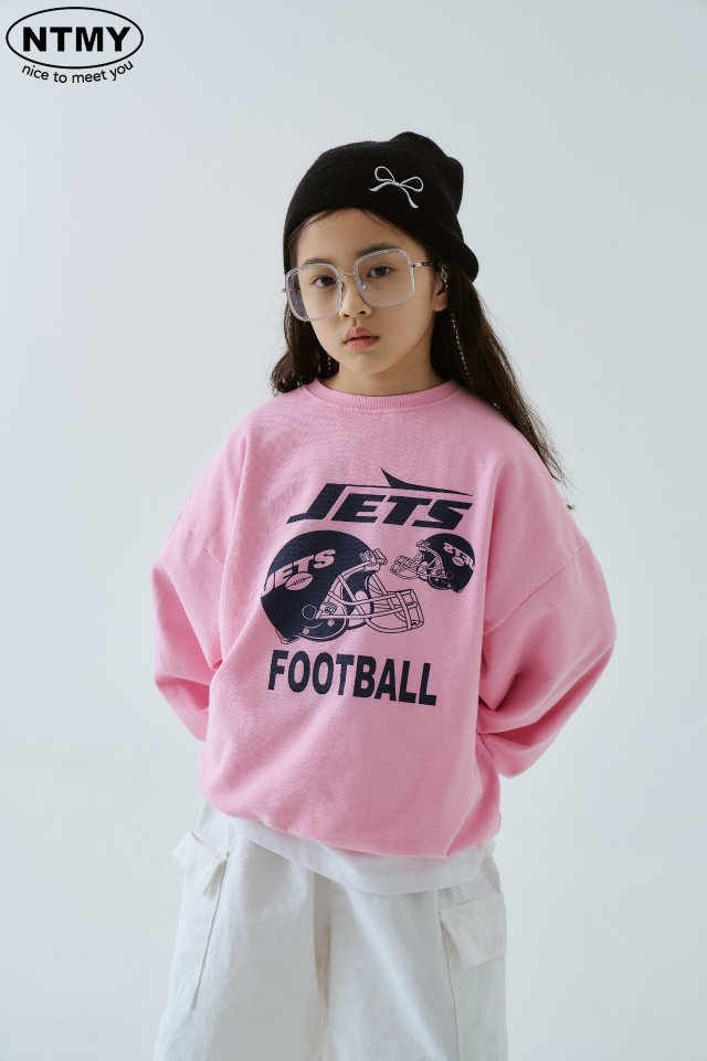 Nice To Meet You - Korean Children Fashion - #childofig - Football Sweatshirts - 5