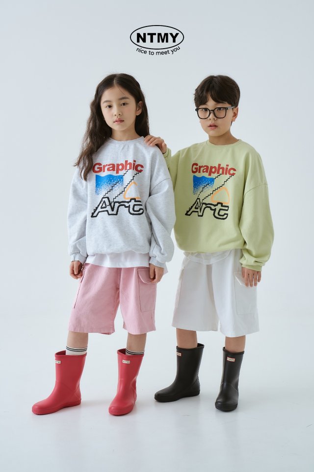 Nice To Meet You - Korean Children Fashion - #designkidswear - Graphic Sweatshirts