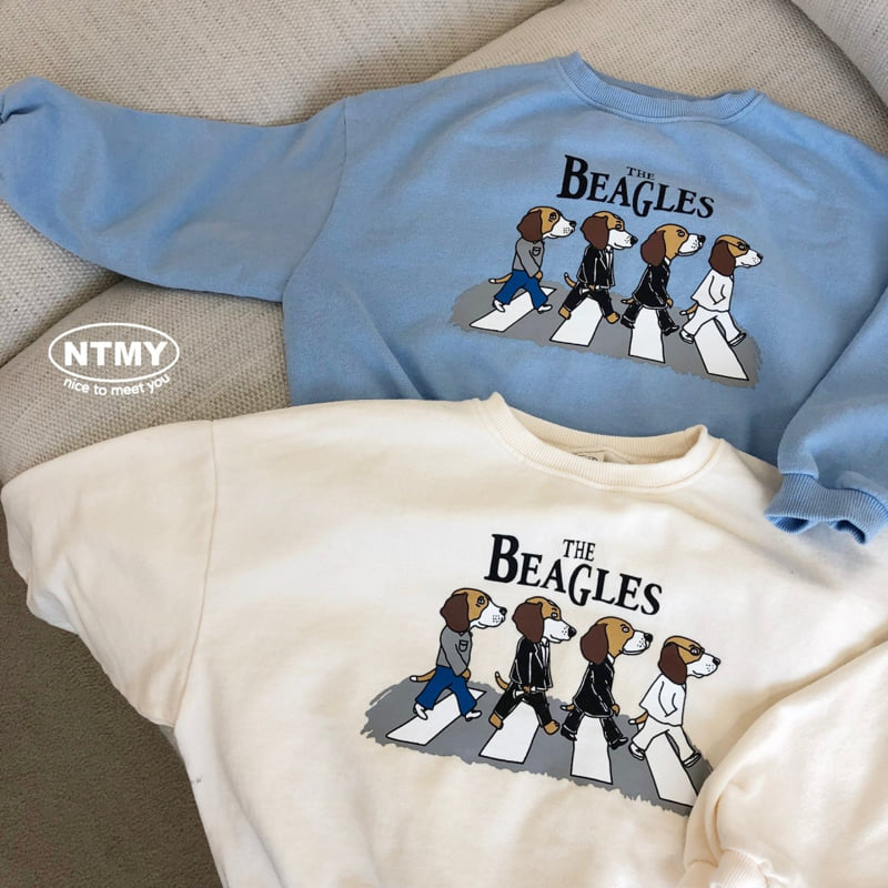 Nice To Meet You - Korean Children Fashion - #designkidswear - Beagle Sweatshirts - 12