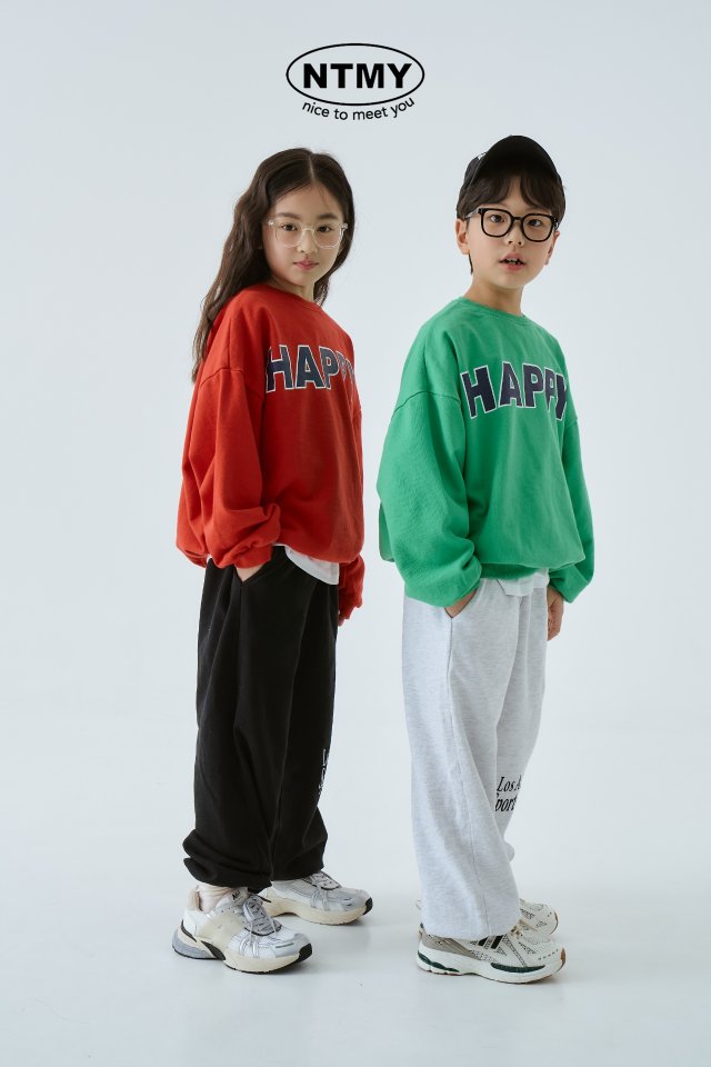 Nice To Meet You - Korean Children Fashion - #fashionkids - Happy Sweatshirts