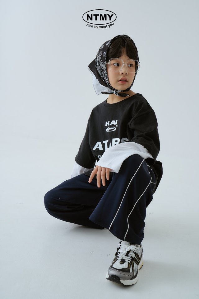 Nice To Meet You - Korean Children Fashion - #fashionkids - Kai Layered Tee - 4