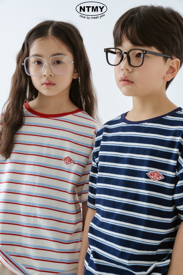 Nice To Meet You - Korean Children Fashion - #kidsshorts - Crobar Wappen Tee