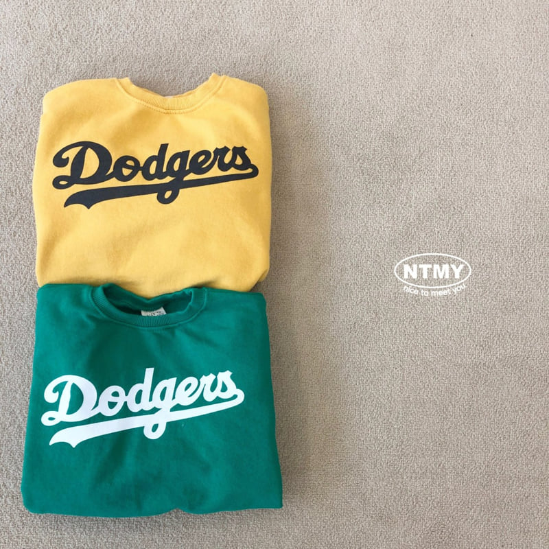 Nice To Meet You - Korean Children Fashion - #kidsshorts - Dodgers Sweatshirts - 12