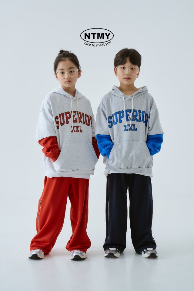 Nice To Meet You - Korean Children Fashion - #kidsstore - Super Layered Hoodie - 7