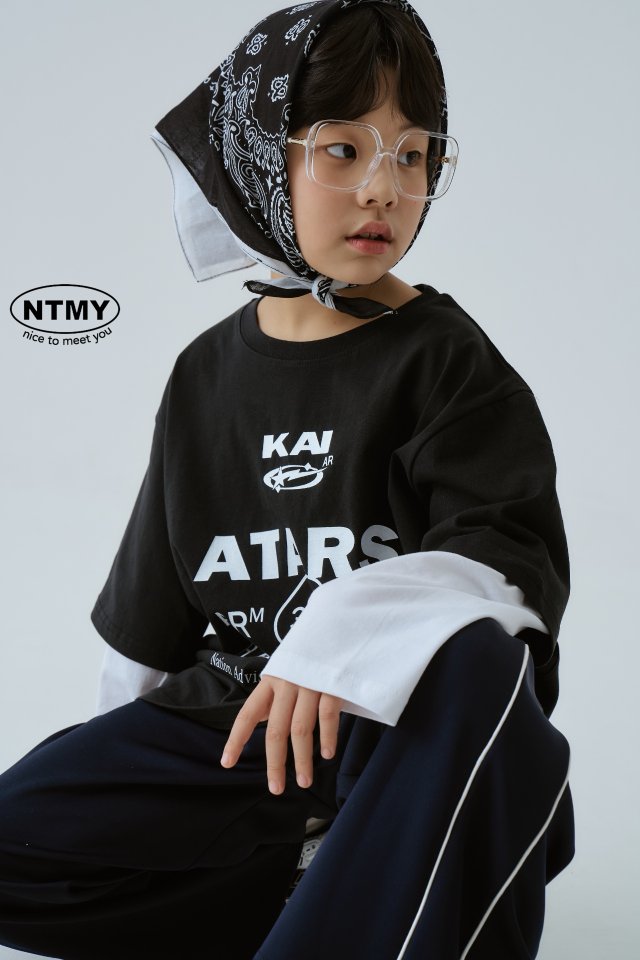 Nice To Meet You - Korean Children Fashion - #kidsstore - Kai Layered Tee - 5