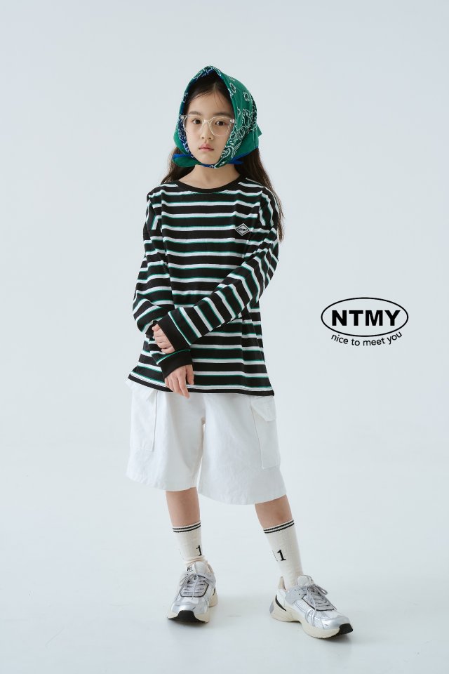 Nice To Meet You - Korean Children Fashion - #kidsstore - NT Mark Stripe Tee - 8