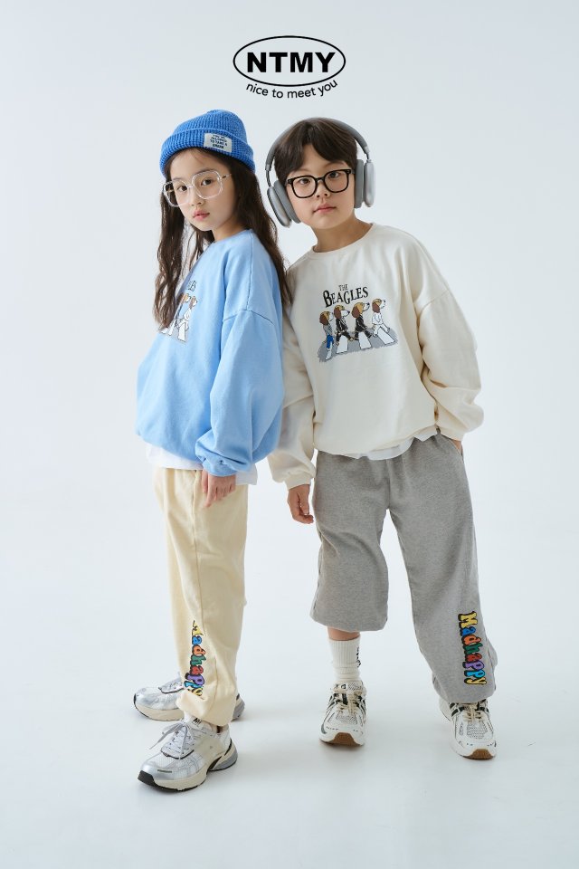Nice To Meet You - Korean Children Fashion - #kidsstore - Happy Jogger Pants - 6