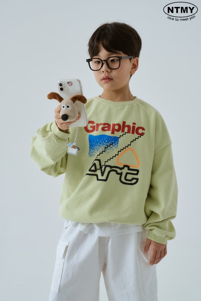 Nice To Meet You - Korean Children Fashion - #kidsstore - Graphic Sweatshirts - 5