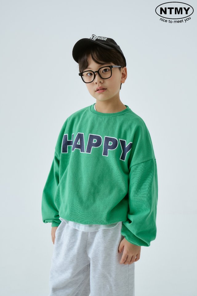 Nice To Meet You - Korean Children Fashion - #kidsstore - Happy Sweatshirts - 3